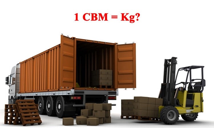 Tỷ lệ quy đổi CBM - Kgs theo từng loại hình