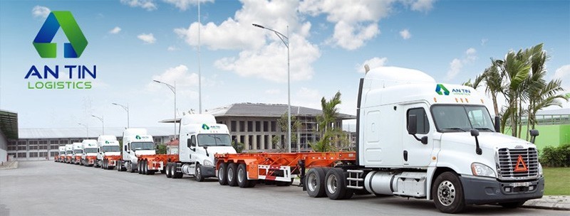 Hệ thống xe chở hàng của An Tín Logistics