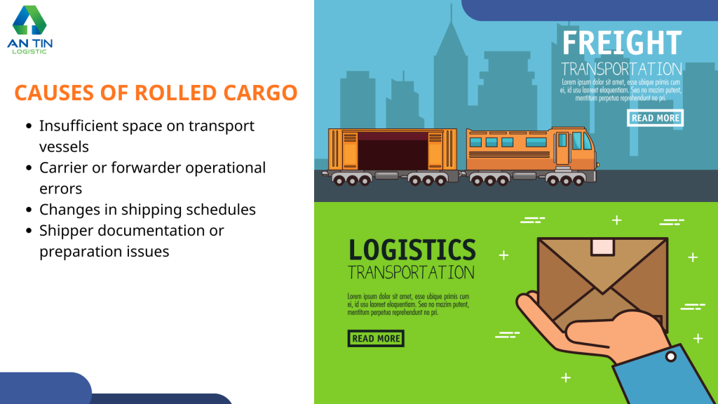 Rolled cargo can occur due to various factors.